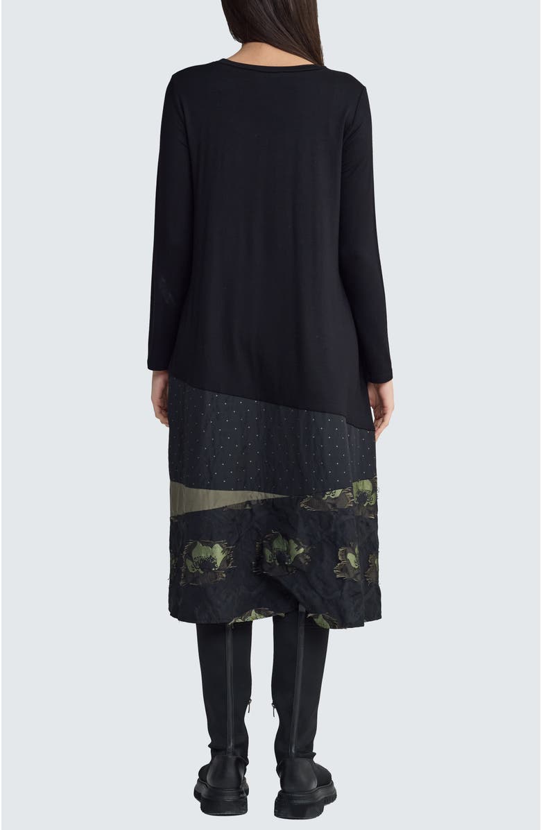 LUUKAA Vaila Sculptural Midi Dress, Alternate, color, Olive