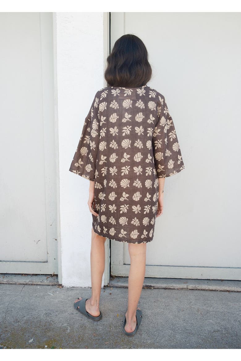 Nova Reversible Shift Dress, Alternate, color, Botanical