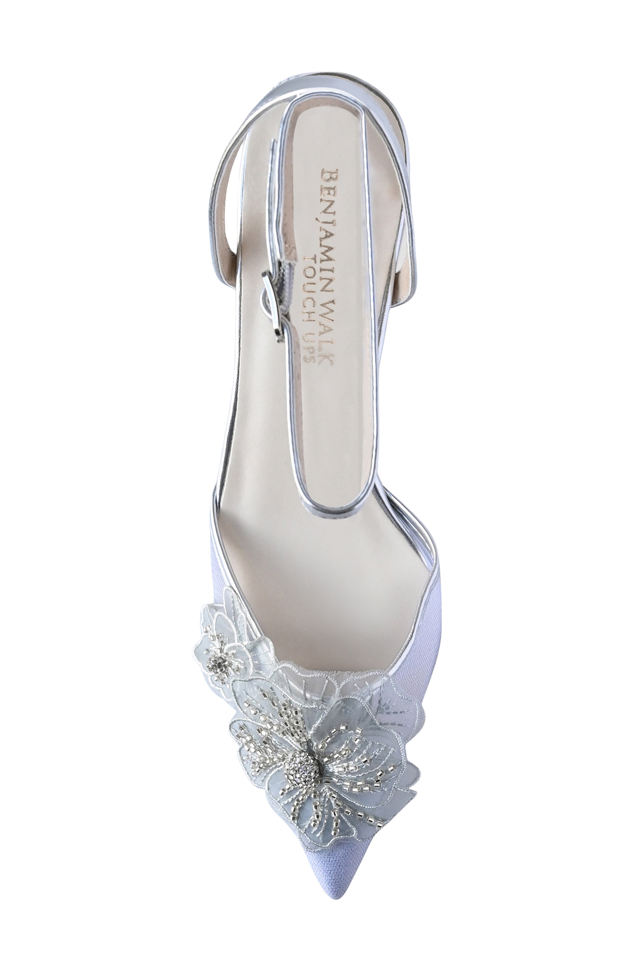 Opal Pointed Toe Pump, Alternate, color, SILVER
