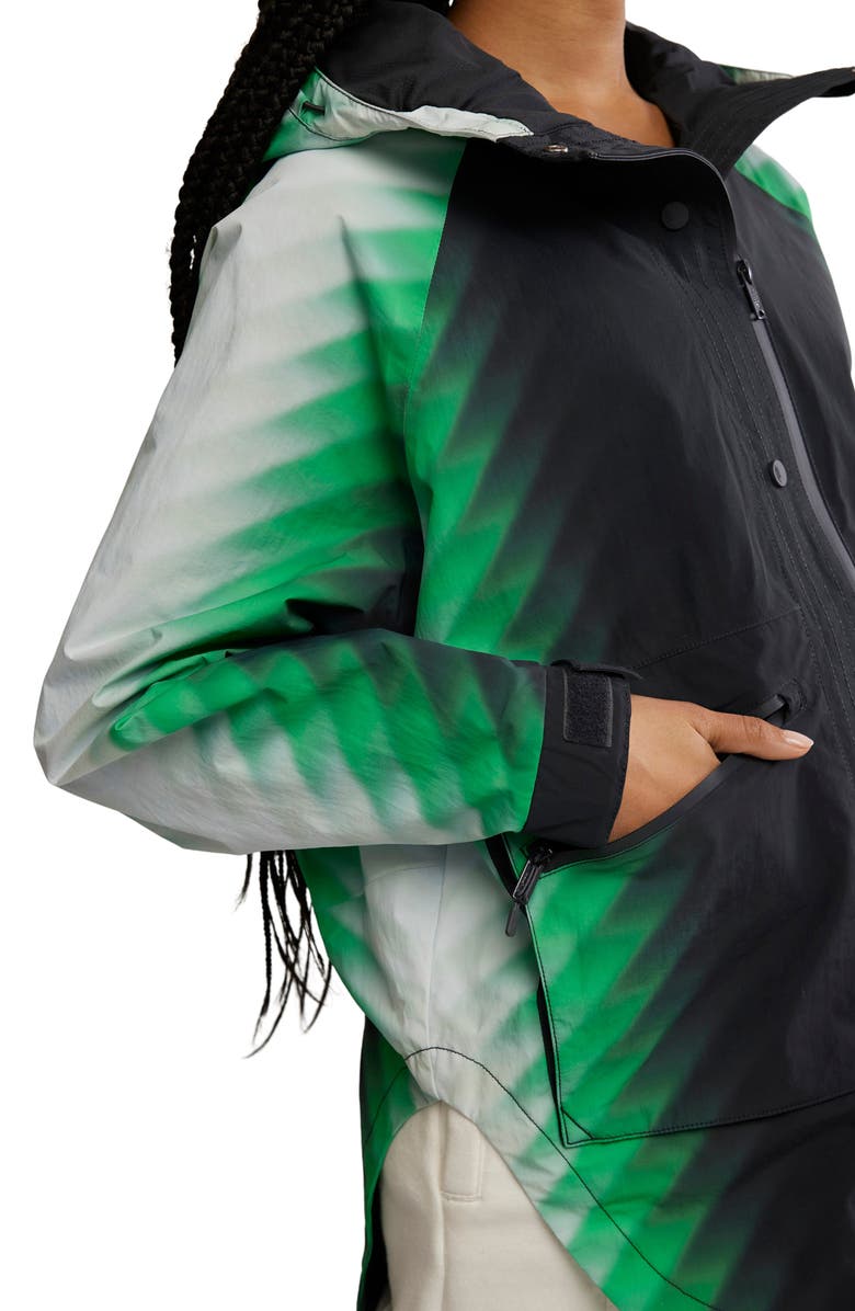 Free People Print Waterproof Rain Jacket, Alternate, color, 