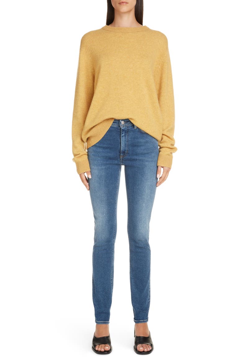 Kassio Cashmere Sweater, Alternate, color, MUSTARD YELLOW/ YELLOW DEGRADE