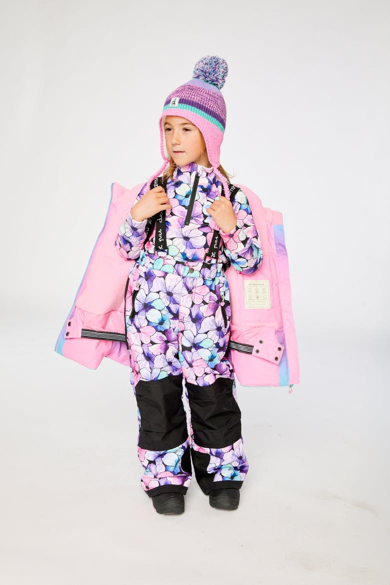 Play Gradient Jacket & Floral Pants Two Piece Snowsuit, Alternate, color, Gradient