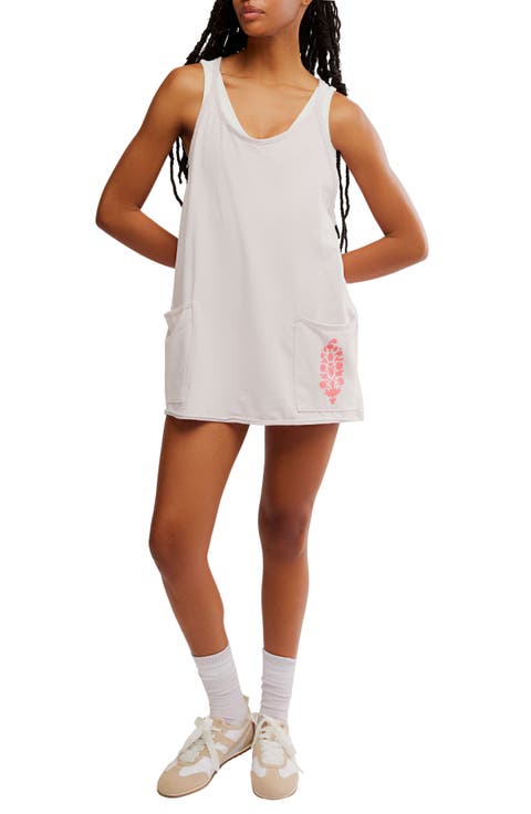 Hot Shot Logo Pocket Stretch Cotton Minidress