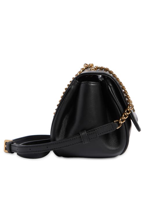 Karl Lagerfeld Paris Delaine Leather Crossbody Bag In Black