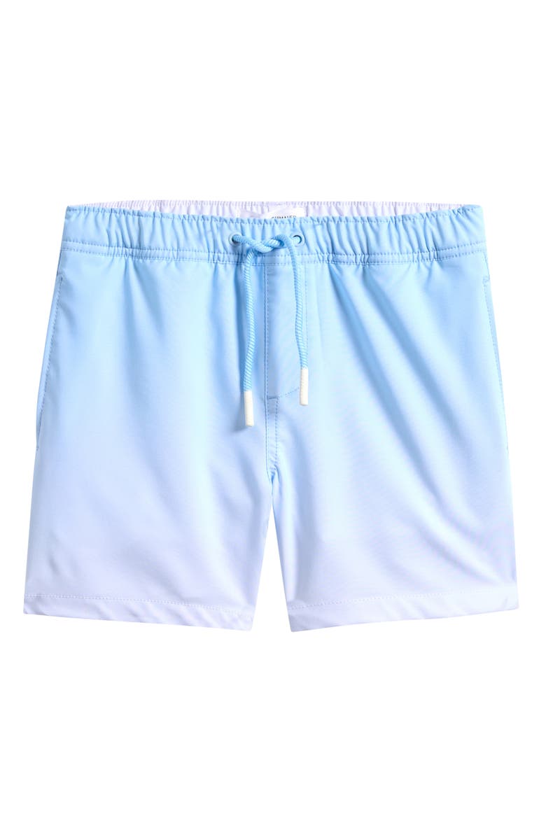 Vintage Summer Kids' Lined Performance Swim Trunks, Main, color, Blue