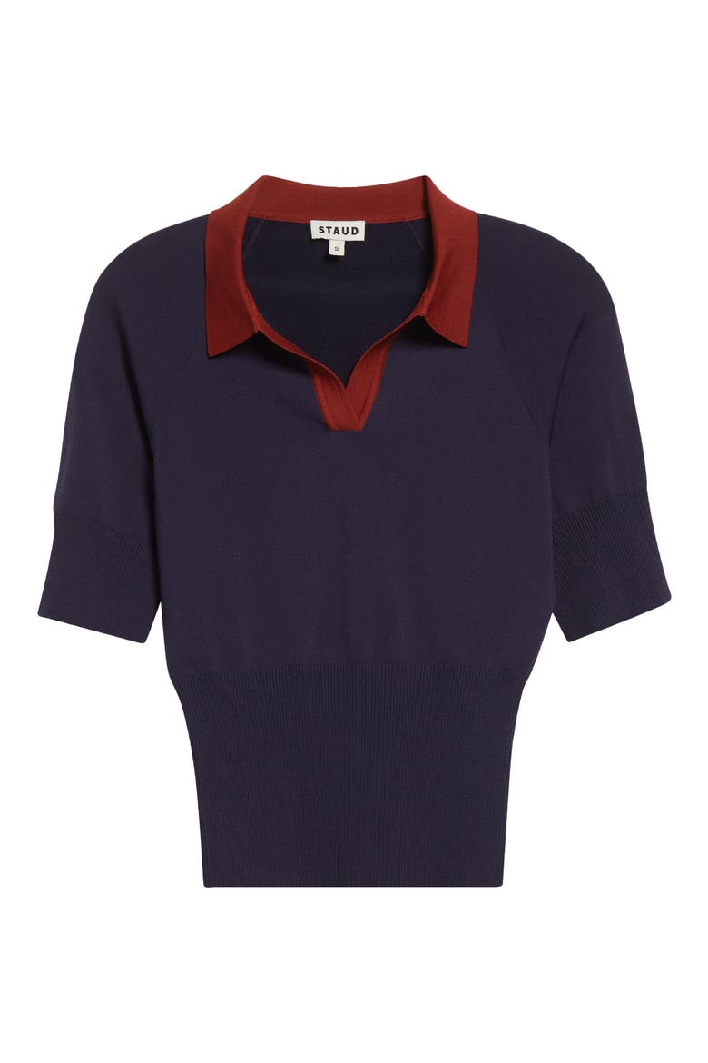 Gene Polo Sweater, Alternate, color, NAVY/ SANGRIA