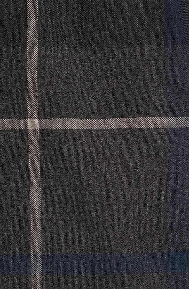 Barbour Dunoon Tailored Fit Plaid Button-Down Shirt, Alternate, color, Graphite