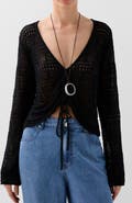 Scalpers Front Pointelle Jumper