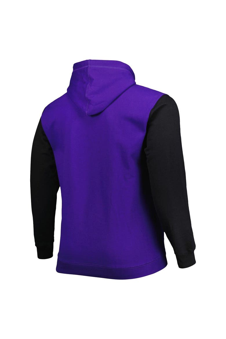 Men's Fanatics Branded Purple/Black Phoenix Suns Big & Tall Bold Attack Pullover Hoodie, Alternate, color, Purple