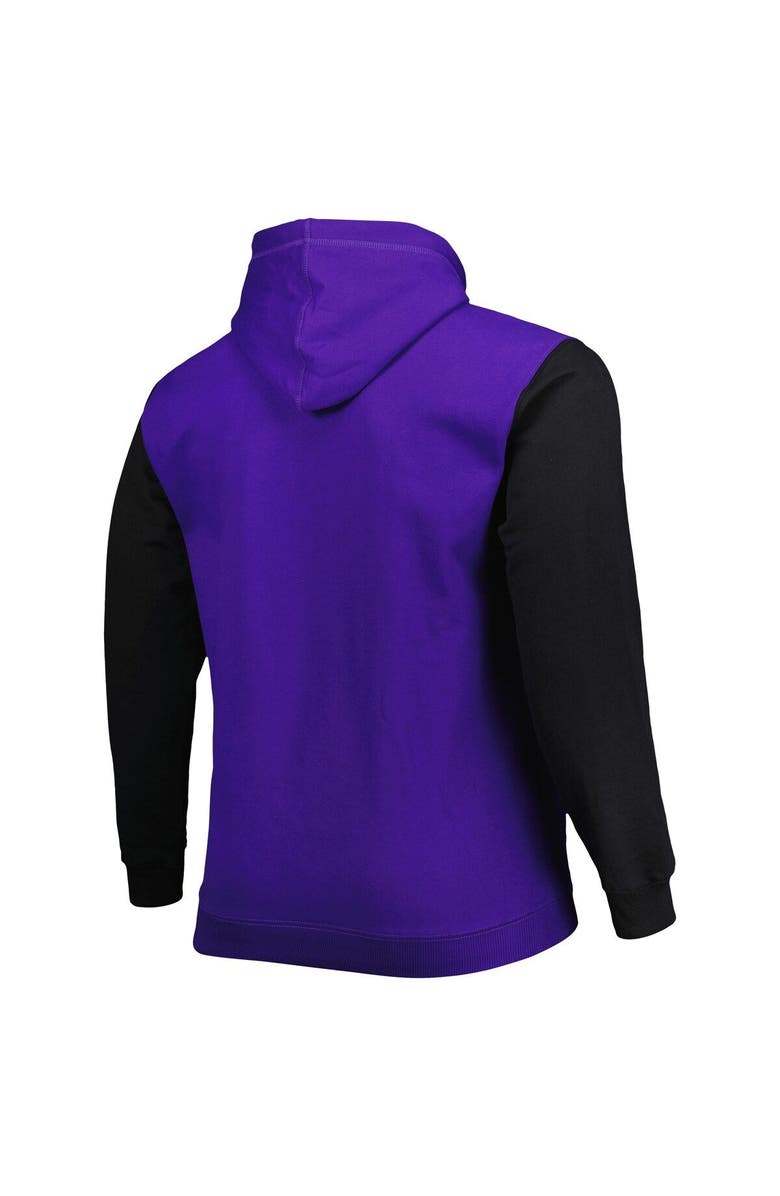 FANATICS Men's Fanatics Branded Purple/Black Phoenix Suns Big & Tall Bold Attack Pullover Hoodie, Alternate, color, Purple