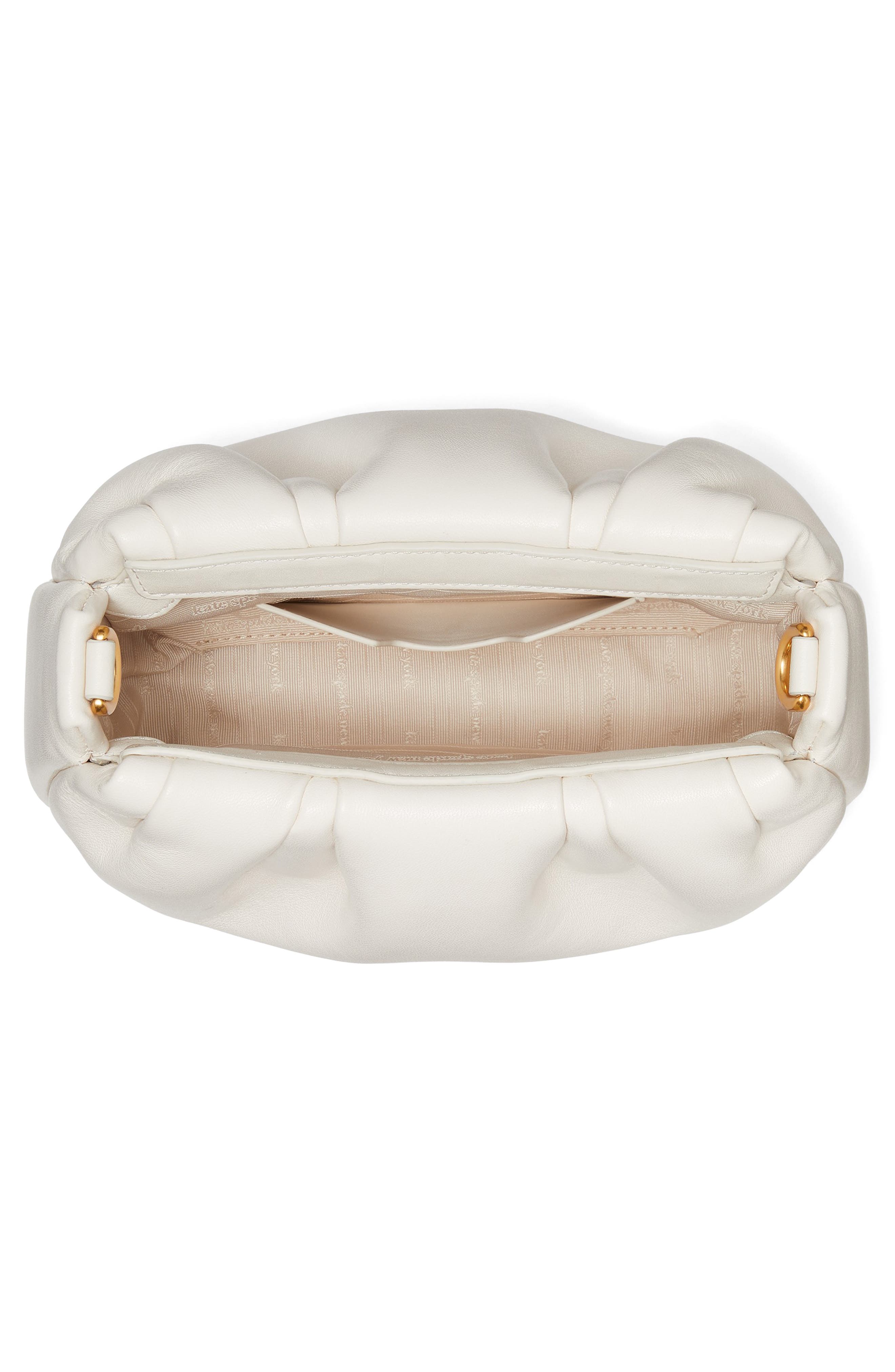 Kate Spade New York souffle smooth leather crossbody, Alternate, color, Cream