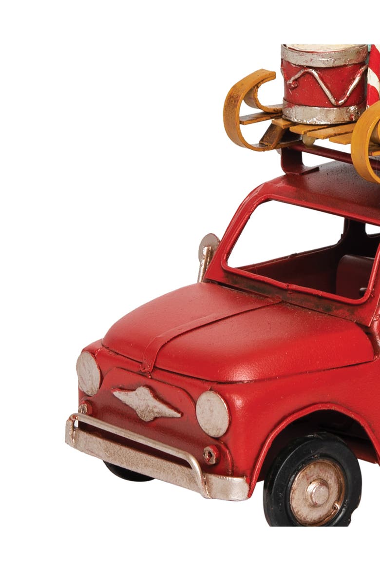 Red Car Luggage Decorative Figurine, Alternate, color, Red
