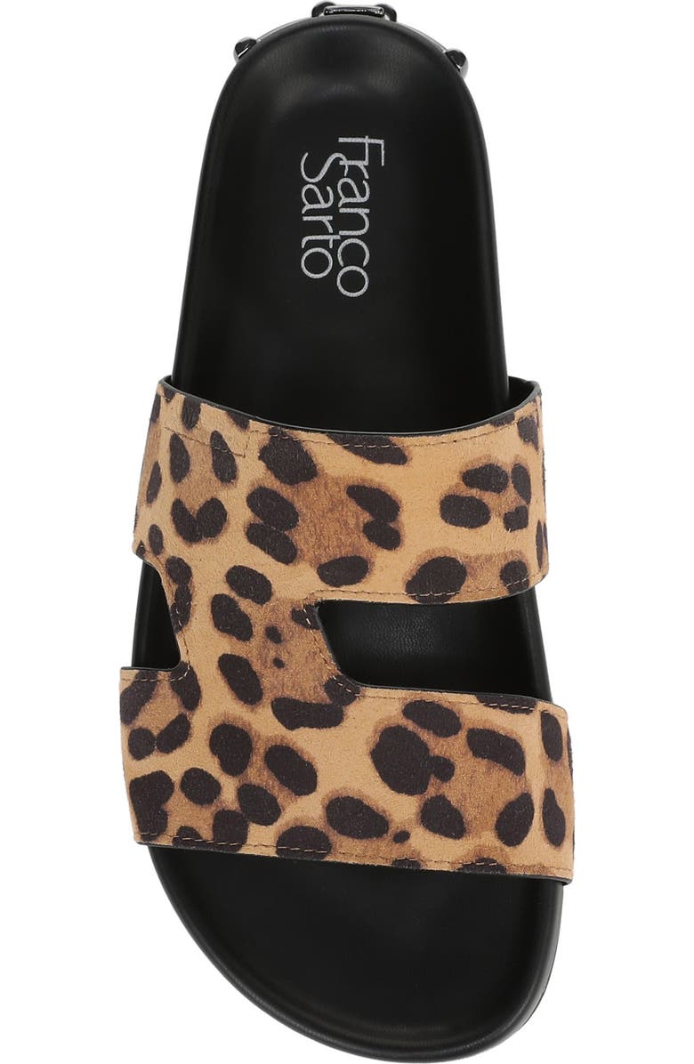 Franco Sarto Britt Leopard Print Slide Sandal, Alternate, color,