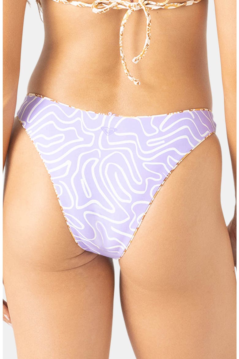 Sunshine State of Mind Reversible Bikini Bottoms, Alternate, color, WHITE/ PURPLE MULTI