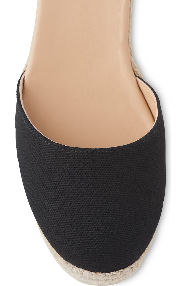 LK Bennett Maureene Closed Toe Platform Espadrille Sandal, Alternate, color, Black