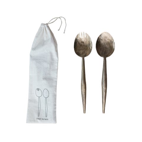 Forged Salad Server Set