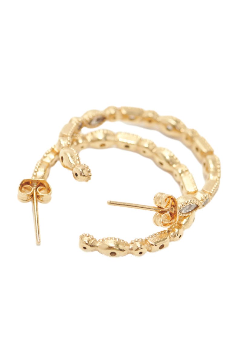 maje Diamanté-embellished large hoop earrings, Alternate, color, 