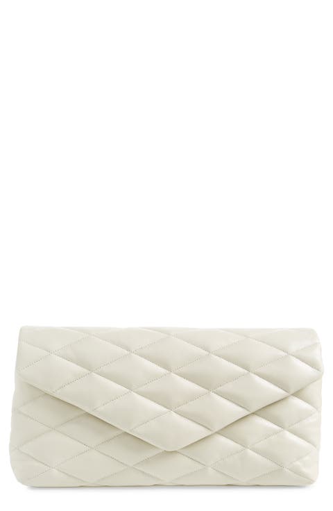 Sade Leather Puffer Clutch