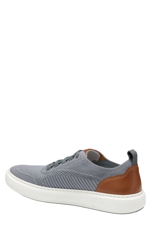Johnston & Murphy Anders Knit Sneaker In Gray Knit