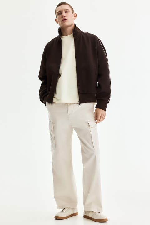 Relaxed-fit cotton cargo pants
