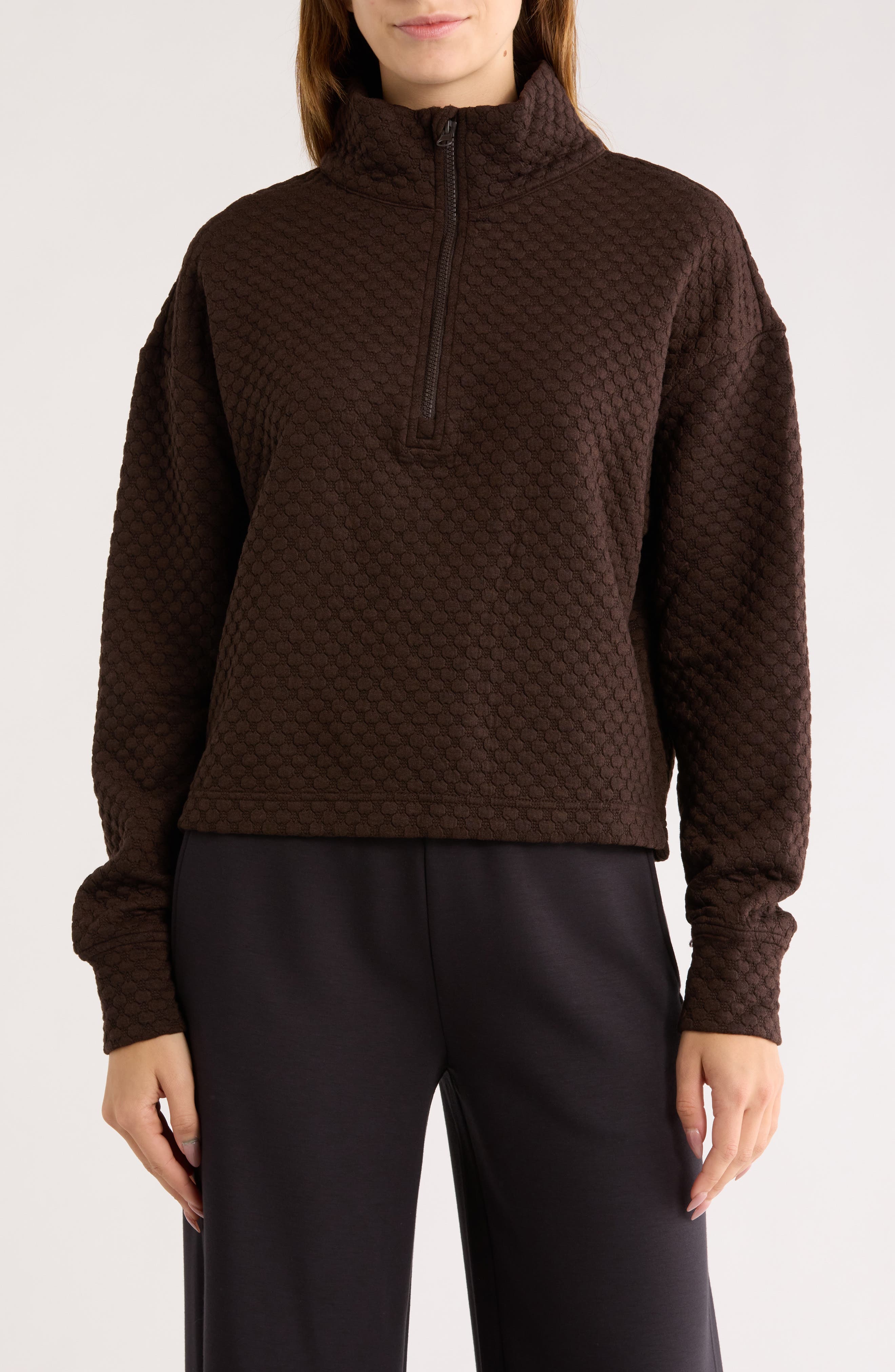 Z by Zella After Match Bubble Quarter Zip Pullover