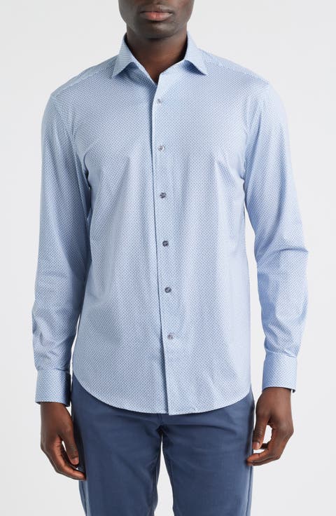 Devon OoohCotton® Geo Print Button-Up Shirt