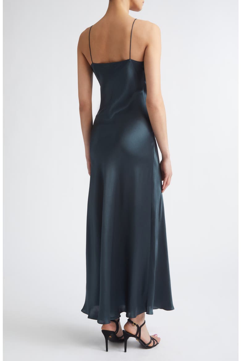 Silk Slipdress, Alternate, color, 178 DARK JADE