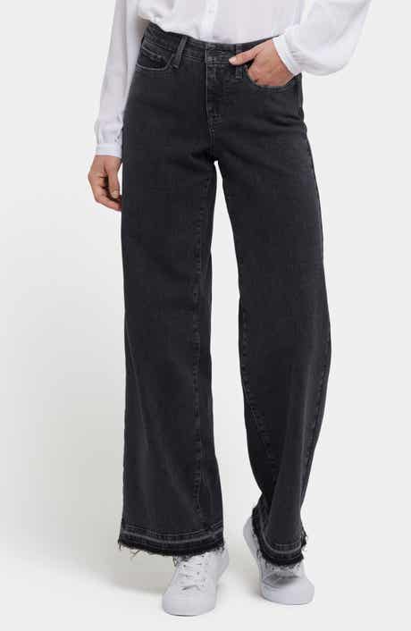 Teresa Release Hem Wide Leg Jeans
