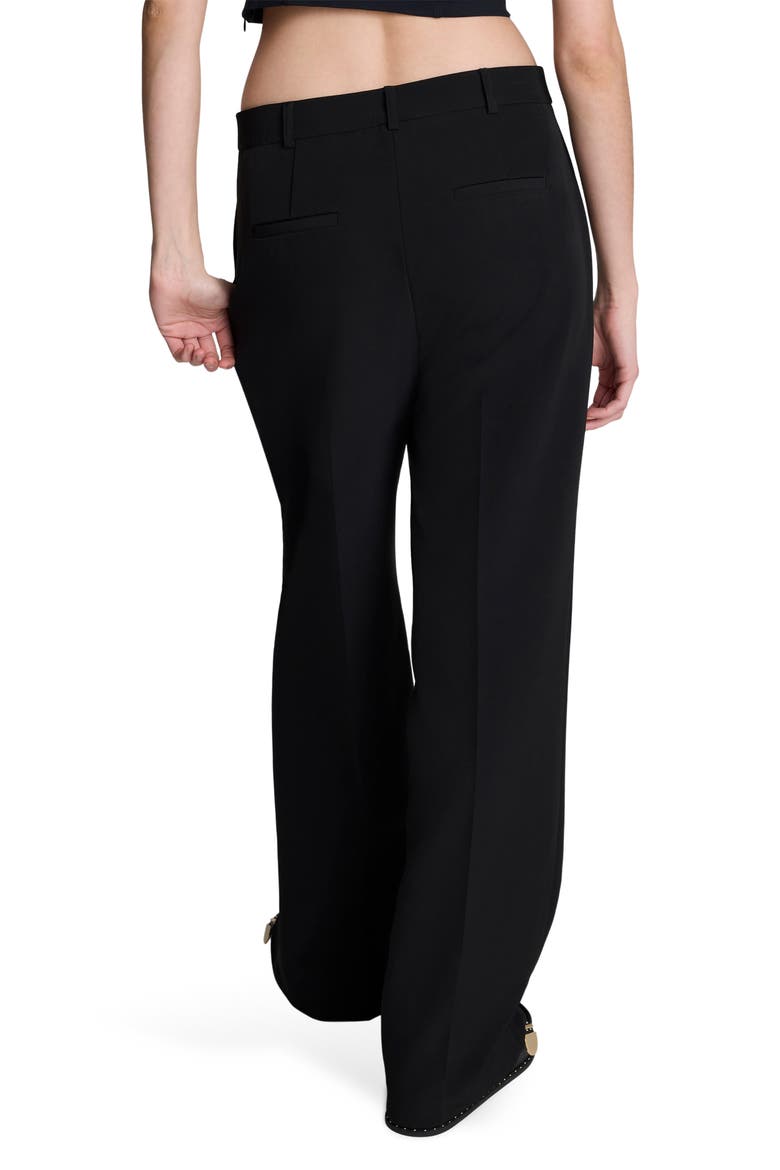 Luxe Twill Wide Leg Pants, Alternate, color, BLACK