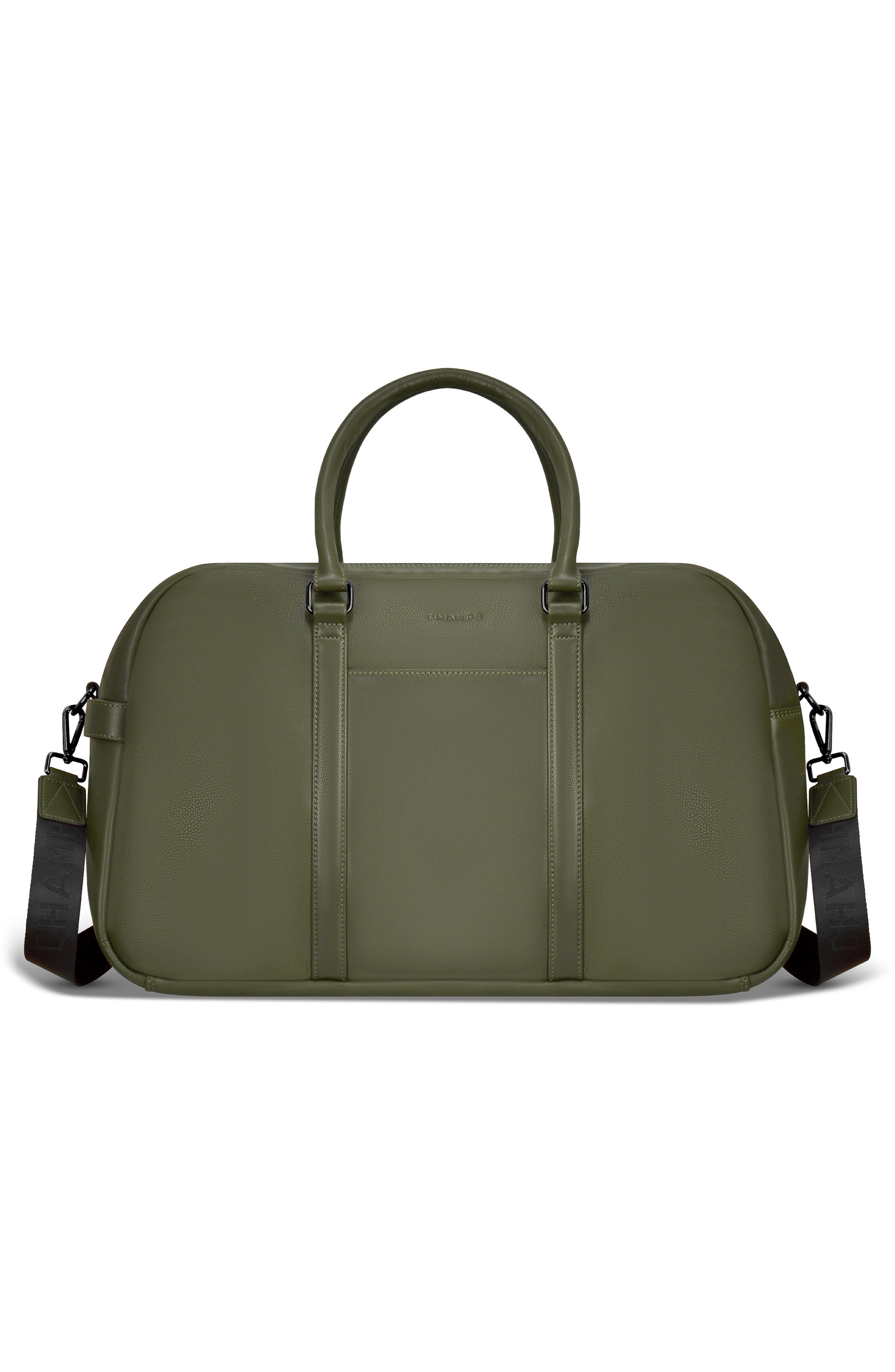 CHAMPS Onyx Leather Duffel Bag, Alternate, color, Khaki
