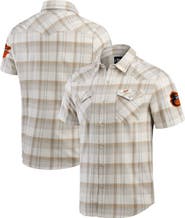 Darius Rucker Collection by Fanatics Men's Darius Rucker Collection by Fanatics Gray Baltimore Orioles Plaid Full-Snap Shirt