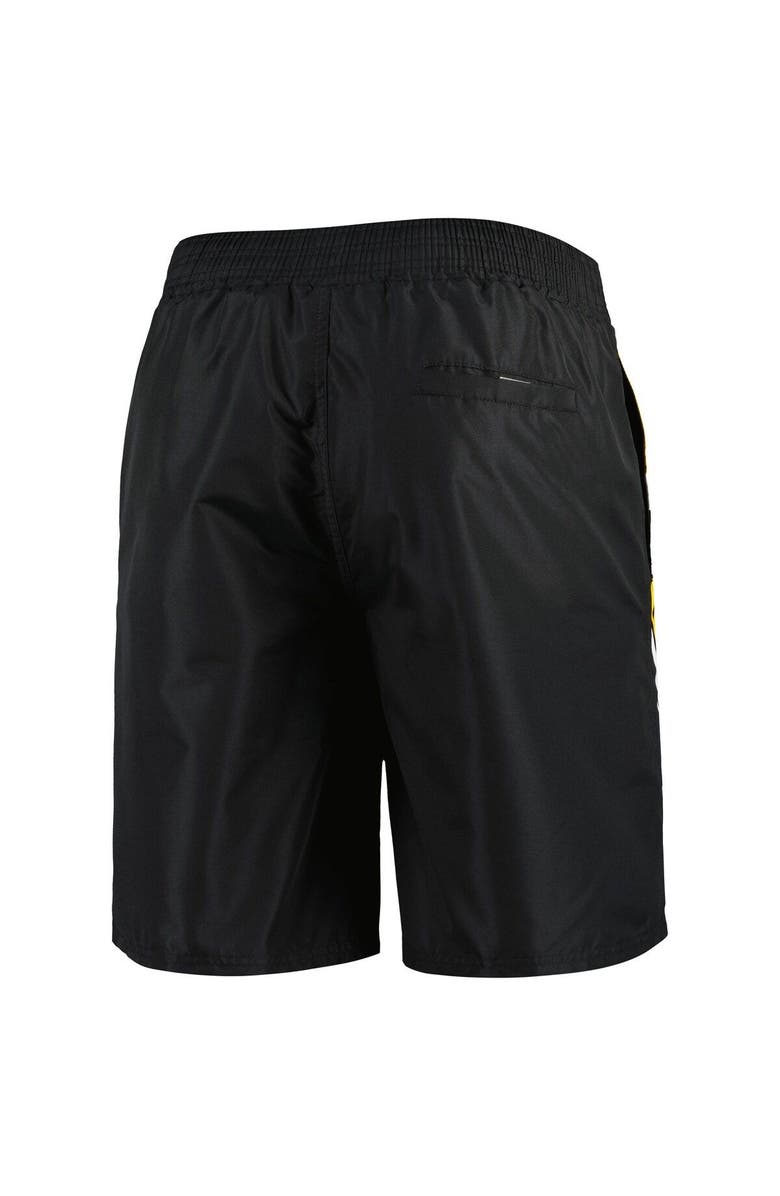 STARTER Men's Starter Black Pittsburgh Penguins Sea Wind Swim Trunks, Alternate, color, Black