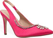 CHASE AND CHLOE Halston Crystal Slingback Pump