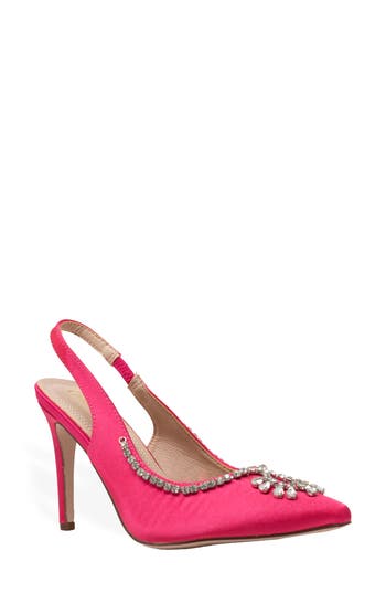 CHASE & CHLOE CHASE AND CHLOE HALSTON CRYSTAL SLINGBACK PUMP 