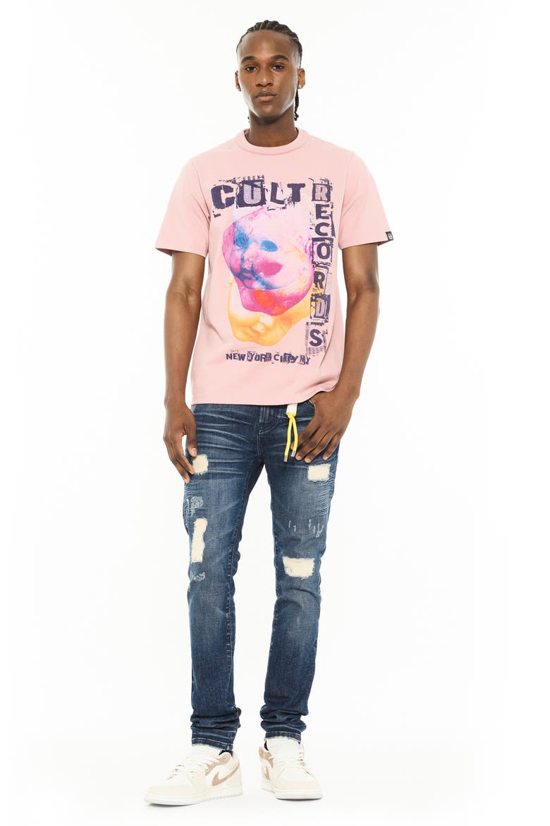 Crewneck Graphic T-Shirt, Alternate, color, SILVER PINK