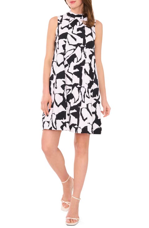 High Neck Trapeze Dress