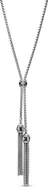 David Yurman Renaissance Tassel Necklace with Diamonds in Silver