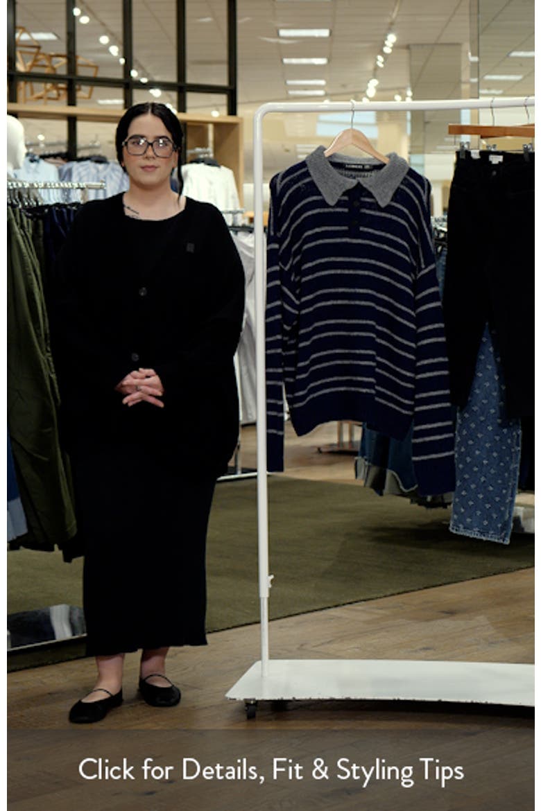 Rising Sun Stripe Polo Sweater video