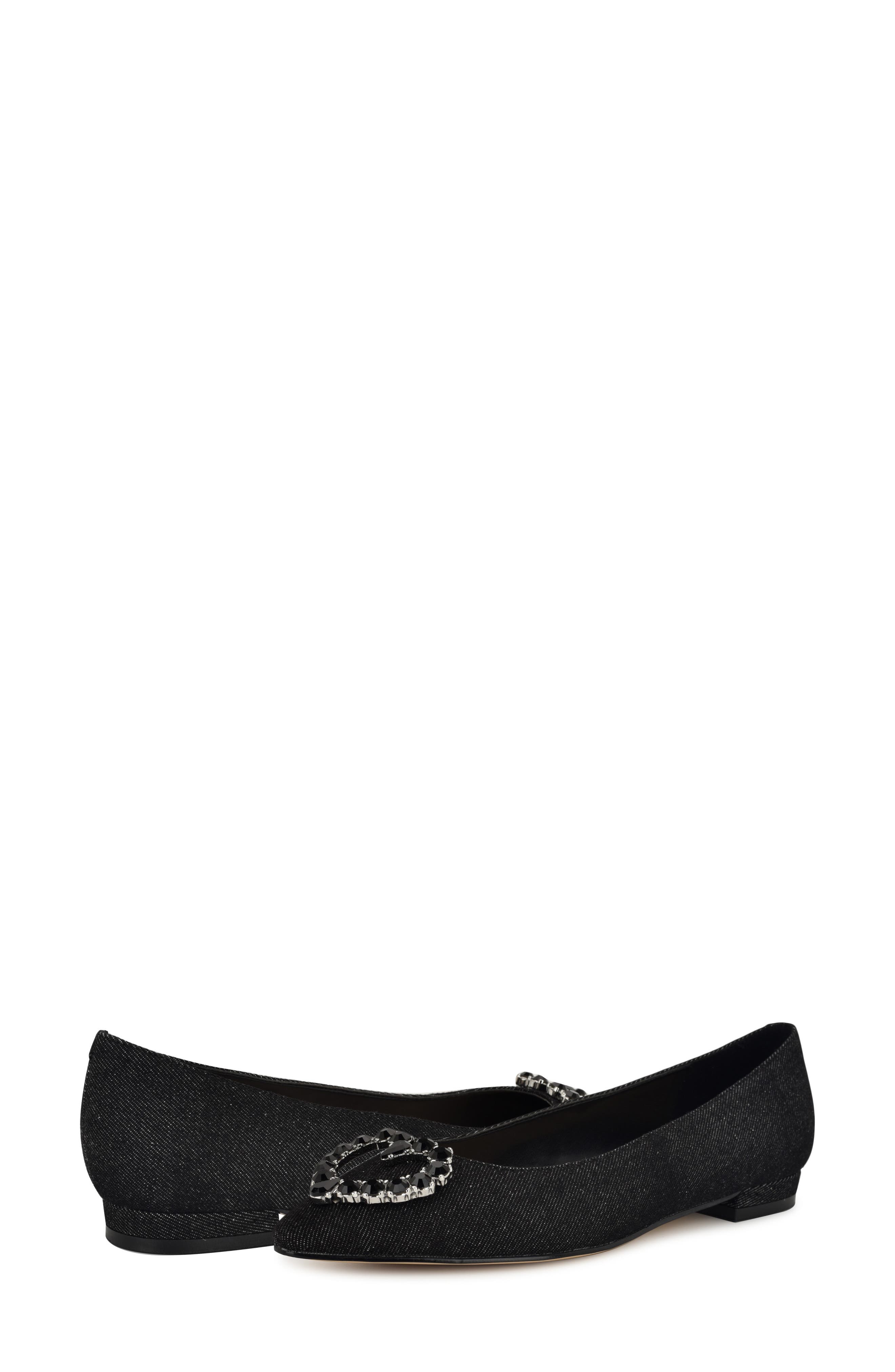 Nine West Hearts Rhinestone Flat, Alternate, color, 