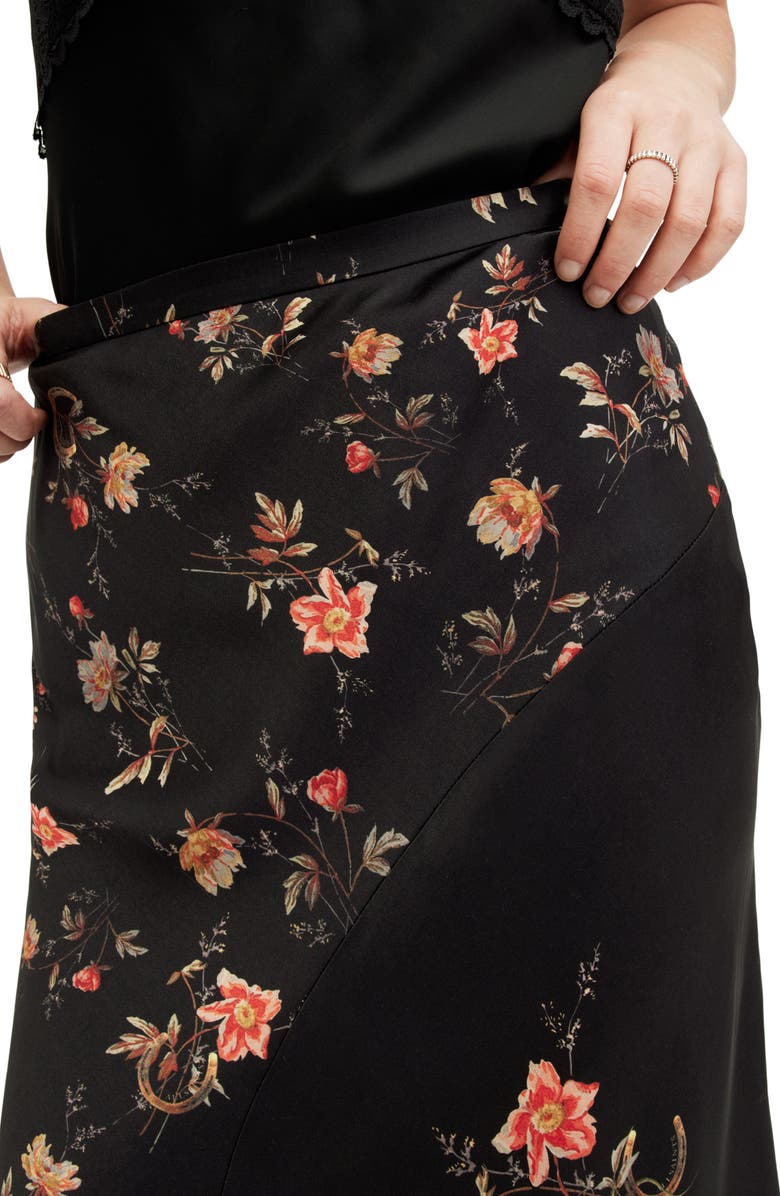 AllSaints Luisa Tanana Asymmetric Maxi Skirt, Alternate, color,