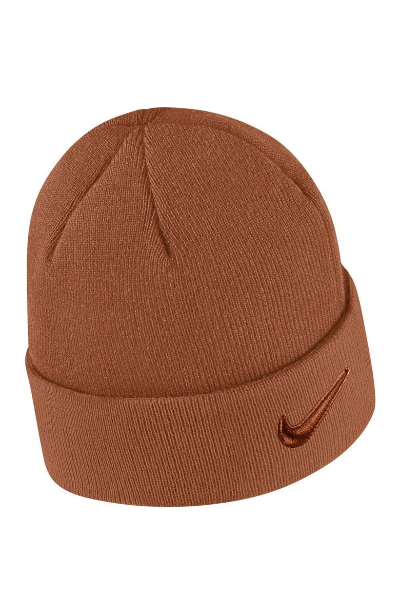 Nike Men's Nike Burnt Orange Texas Longhorns Tonal Cuffed Knit Hat, Alternate, color, 