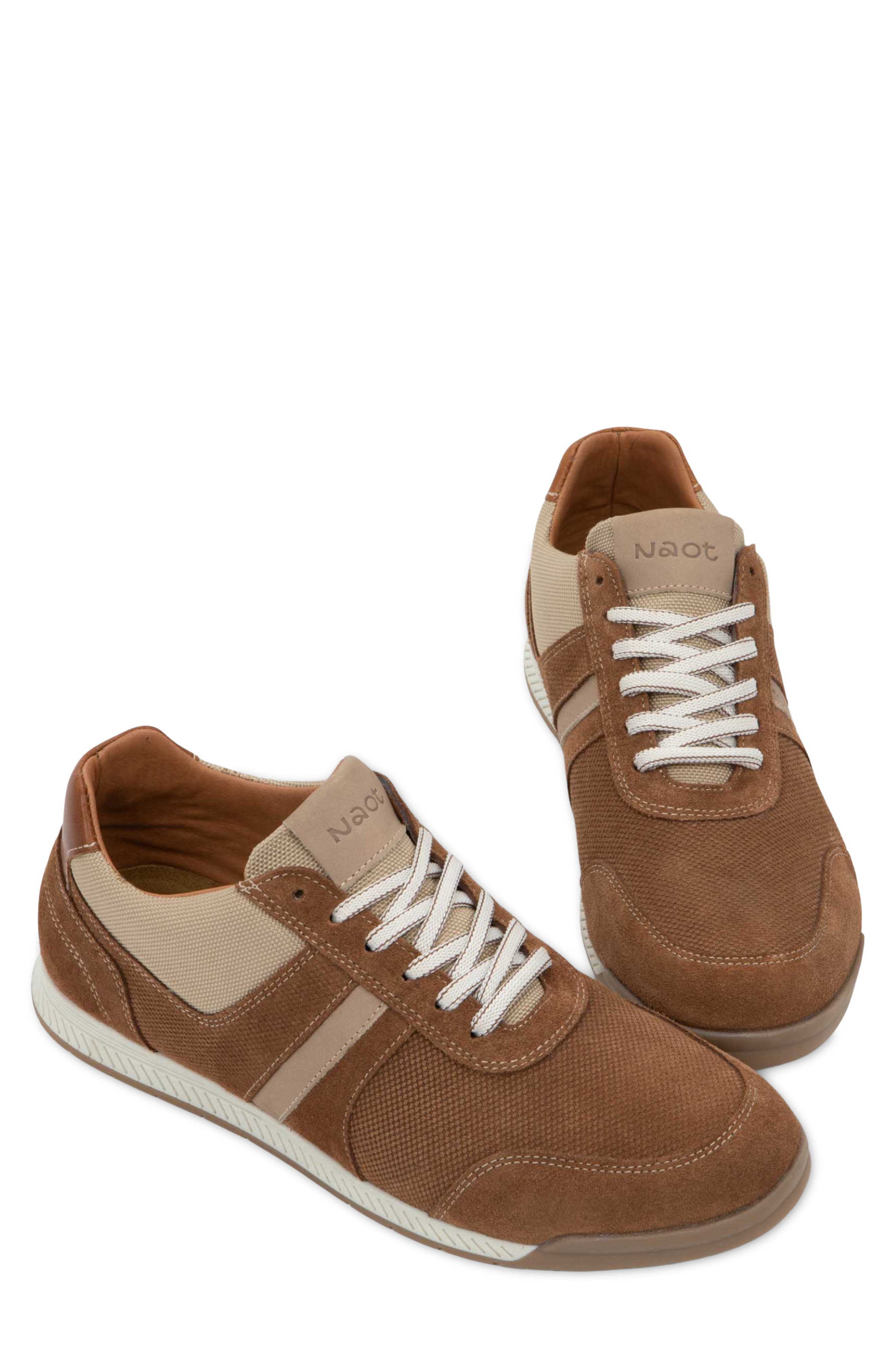 Spin Sneaker, Alternate, color, BROWN SUEDE COMBO