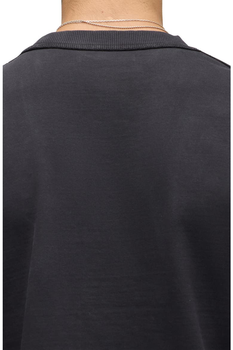 Heavyweight Cotton Long Sleeve T-Shirt, Alternate, color, FOREST BLACK
