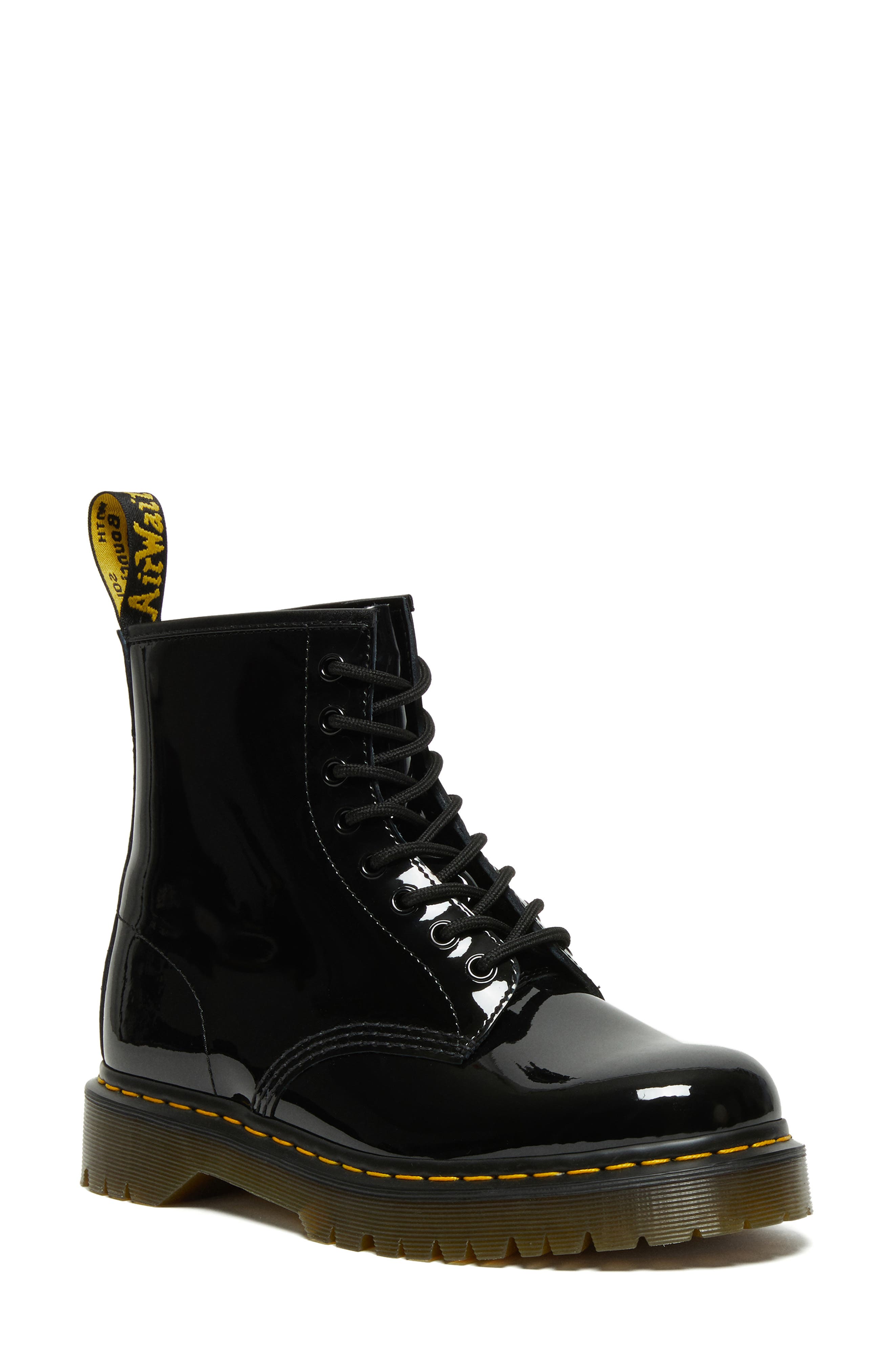 Dr. Martens 1460 Bex Lug Sole Patent Platform Boot, Main, color, 