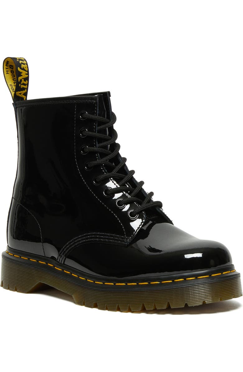 Dr. Martens 1460 Bex Lug Sole Patent Platform Boot, Main, color,