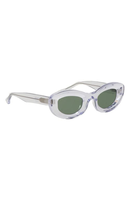 Cult Gaia X Thierry Lasry Jazz 47mm Oval Sunglasses In Transparent