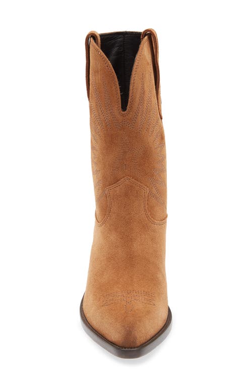 Golden Goose Wish Star Pointed Toe Western Boot In Brown