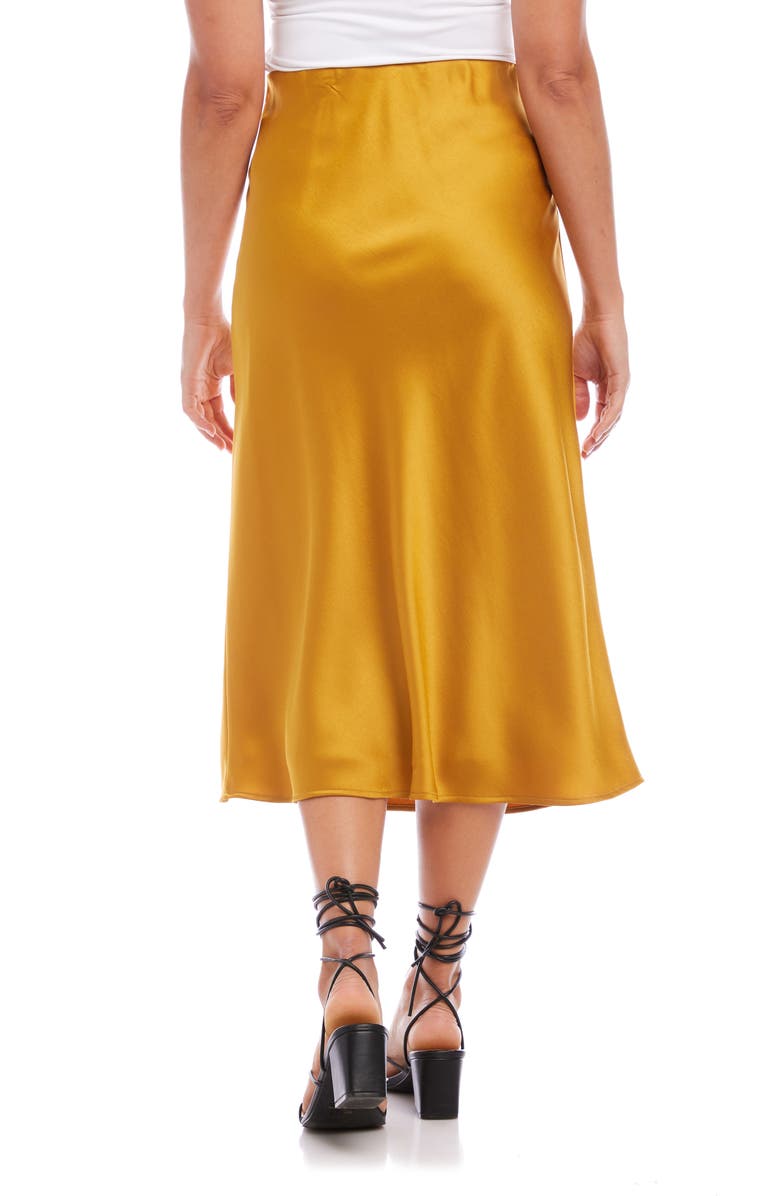 FIFTEEN TWENTY Bias Cut Satin Midi Skirt, Alternate, color, 