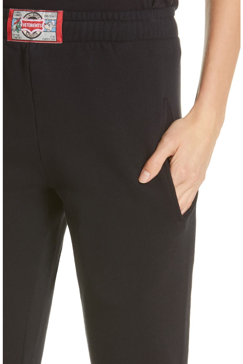 Skinny Sweatpants, Alternate, color, BLACK