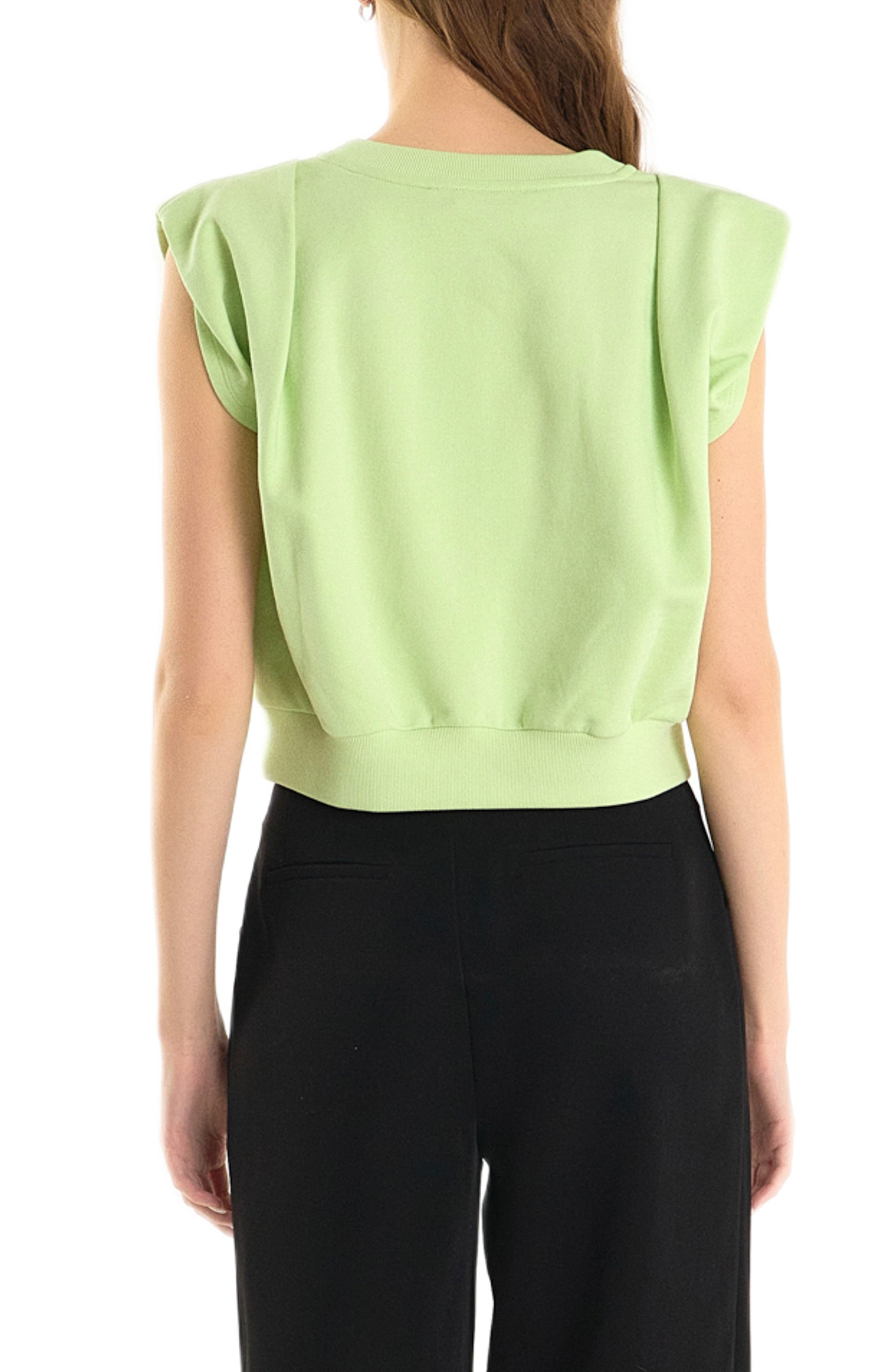 Power Shoulder Sweatshirt Top - image 4